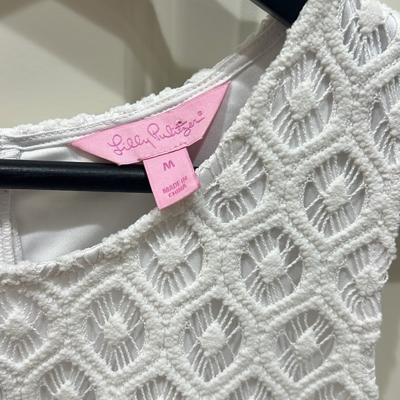 Lilly Pulitzer White Textured Tank Top - Picture 2 of 5